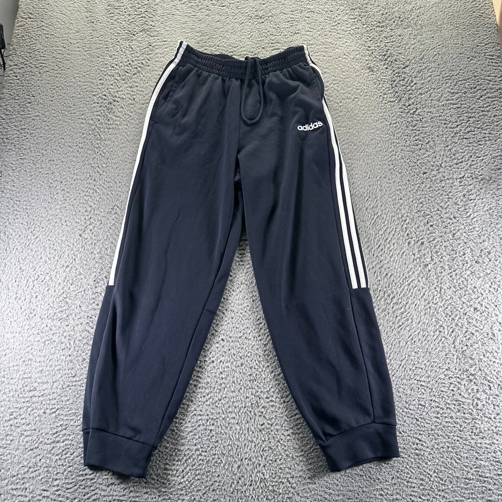 Adidas Climalite Pant Mens M Blue Sweatpant Tapered Leg Activewear Performance